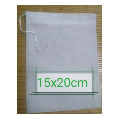100 túi lọc có dây kích thước 15x20 đựng trà, gia vị